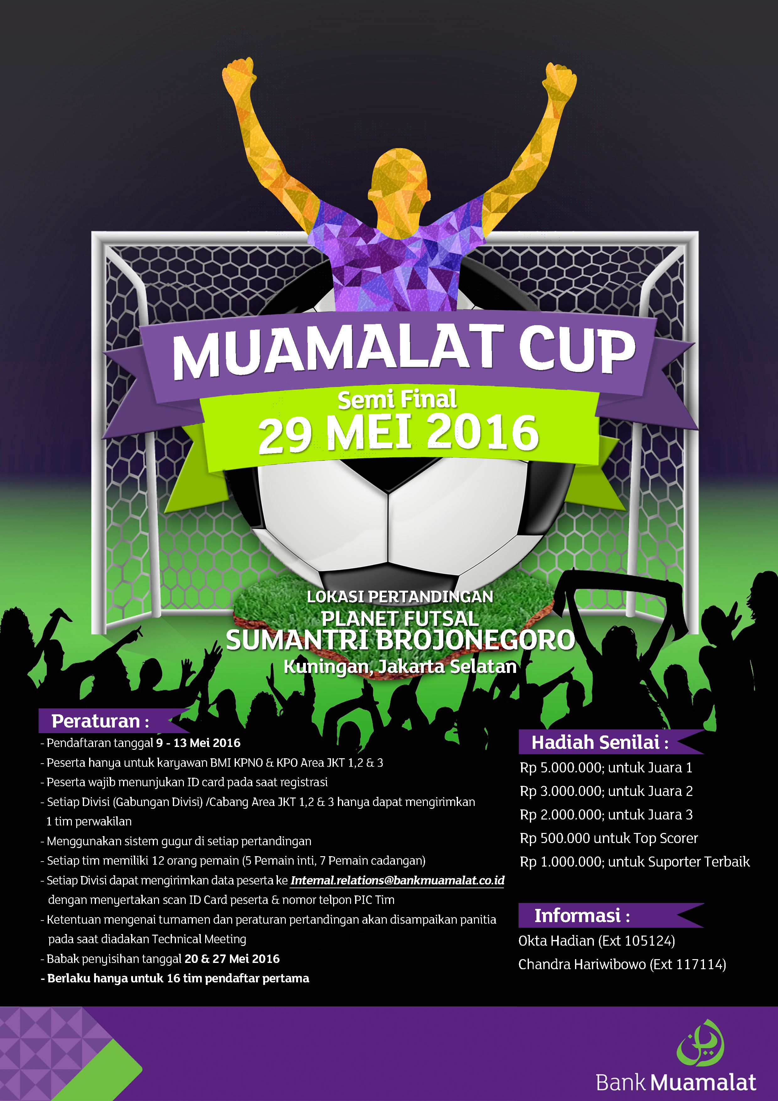 Poster turnamen futsal milad ke copy portofolio 640x905 Poster kompetisi futsal
